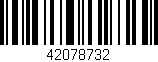 Código de barras (EAN, GTIN, SKU, ISBN): '42078732'