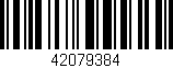 Código de barras (EAN, GTIN, SKU, ISBN): '42079384'