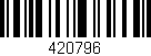 Código de barras (EAN, GTIN, SKU, ISBN): '420796'
