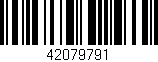 Código de barras (EAN, GTIN, SKU, ISBN): '42079791'