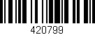 Código de barras (EAN, GTIN, SKU, ISBN): '420799'