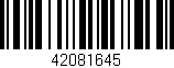 Código de barras (EAN, GTIN, SKU, ISBN): '42081645'