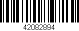 Código de barras (EAN, GTIN, SKU, ISBN): '42082894'