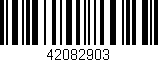 Código de barras (EAN, GTIN, SKU, ISBN): '42082903'