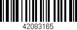 Código de barras (EAN, GTIN, SKU, ISBN): '42083165'