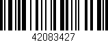 Código de barras (EAN, GTIN, SKU, ISBN): '42083427'