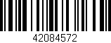 Código de barras (EAN, GTIN, SKU, ISBN): '42084572'