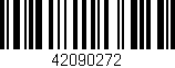 Código de barras (EAN, GTIN, SKU, ISBN): '42090272'