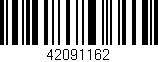 Código de barras (EAN, GTIN, SKU, ISBN): '42091162'