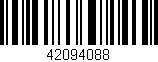 Código de barras (EAN, GTIN, SKU, ISBN): '42094088'