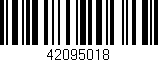 Código de barras (EAN, GTIN, SKU, ISBN): '42095018'