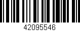 Código de barras (EAN, GTIN, SKU, ISBN): '42095546'