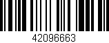 Código de barras (EAN, GTIN, SKU, ISBN): '42096663'