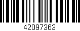 Código de barras (EAN, GTIN, SKU, ISBN): '42097363'