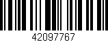 Código de barras (EAN, GTIN, SKU, ISBN): '42097767'