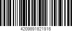 Código de barras (EAN, GTIN, SKU, ISBN): '4209891821916'