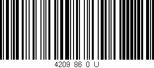 Código de barras (EAN, GTIN, SKU, ISBN): '4209_86_0_U'