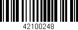 Código de barras (EAN, GTIN, SKU, ISBN): '42100248'
