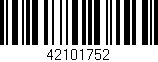 Código de barras (EAN, GTIN, SKU, ISBN): '42101752'