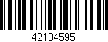 Código de barras (EAN, GTIN, SKU, ISBN): '42104595'