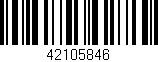 Código de barras (EAN, GTIN, SKU, ISBN): '42105846'