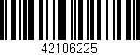 Código de barras (EAN, GTIN, SKU, ISBN): '42106225'