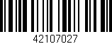 Código de barras (EAN, GTIN, SKU, ISBN): '42107027'