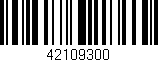 Código de barras (EAN, GTIN, SKU, ISBN): '42109300'