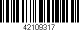 Código de barras (EAN, GTIN, SKU, ISBN): '42109317'