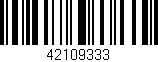 Código de barras (EAN, GTIN, SKU, ISBN): '42109333'