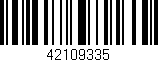 Código de barras (EAN, GTIN, SKU, ISBN): '42109335'