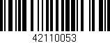 Código de barras (EAN, GTIN, SKU, ISBN): '42110053'