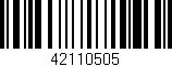 Código de barras (EAN, GTIN, SKU, ISBN): '42110505'