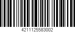 Código de barras (EAN, GTIN, SKU, ISBN): '4211125583002'