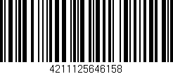 Código de barras (EAN, GTIN, SKU, ISBN): '4211125646158'