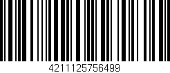 Código de barras (EAN, GTIN, SKU, ISBN): '4211125756499'