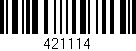 Código de barras (EAN, GTIN, SKU, ISBN): '421114'