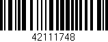 Código de barras (EAN, GTIN, SKU, ISBN): '42111748'