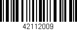 Código de barras (EAN, GTIN, SKU, ISBN): '42112009'