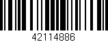 Código de barras (EAN, GTIN, SKU, ISBN): '42114886'