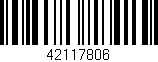 Código de barras (EAN, GTIN, SKU, ISBN): '42117806'
