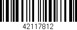Código de barras (EAN, GTIN, SKU, ISBN): '42117812'