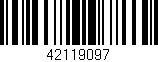 Código de barras (EAN, GTIN, SKU, ISBN): '42119097'