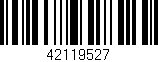 Código de barras (EAN, GTIN, SKU, ISBN): '42119527'
