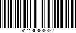 Código de barras (EAN, GTIN, SKU, ISBN): '4212803869692'