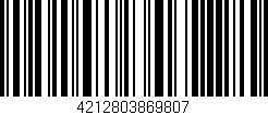 Código de barras (EAN, GTIN, SKU, ISBN): '4212803869807'