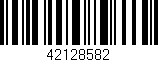 Código de barras (EAN, GTIN, SKU, ISBN): '42128582'