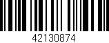 Código de barras (EAN, GTIN, SKU, ISBN): '42130874'