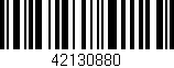 Código de barras (EAN, GTIN, SKU, ISBN): '42130880'