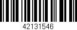 Código de barras (EAN, GTIN, SKU, ISBN): '42131546'